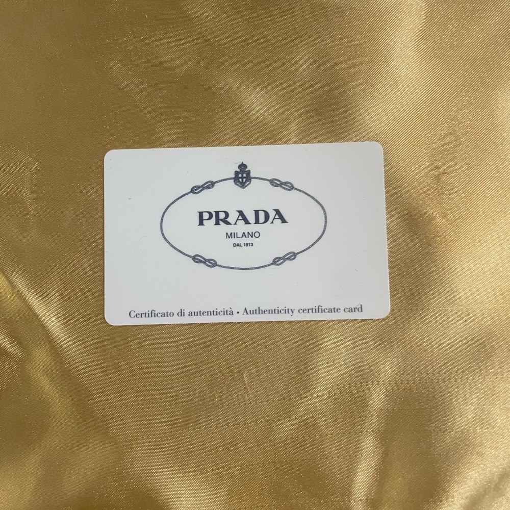 Prada Blue Continental Wallet with Bow Detail Great Condition w/Card - Picture 4 of 5